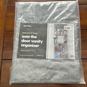 Gray Over-the-Door Makeup Organizer